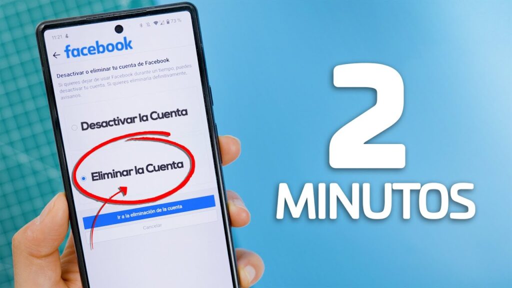 como se elimina una cuenta de facebook
